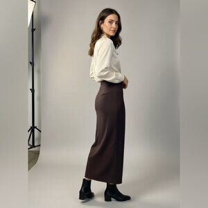 Jil Sander Long Skirt Made in Italy – Brown – Approx Size M